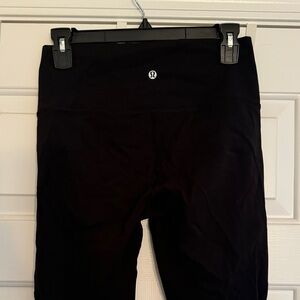 lululemon Athletica Black Leggings with Mesh leg detail
